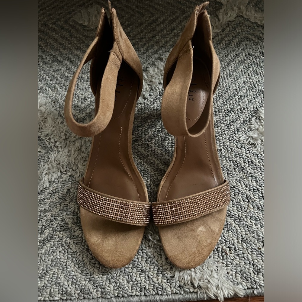 Rose gold style co. heels